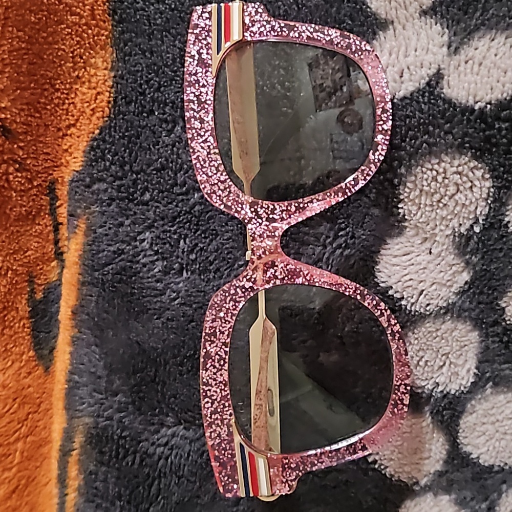 Gucci Pink Glitter Sunglasses
